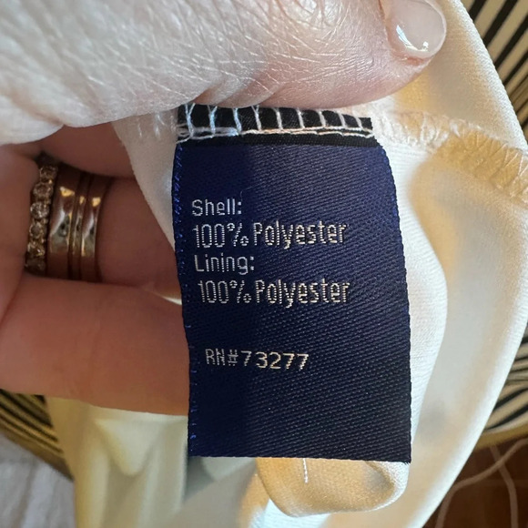 Apt. 9 Women’s Plus Size Shift Dress Black.  White Striped Belted Lined Sz 2XL - Picture 5 of 11